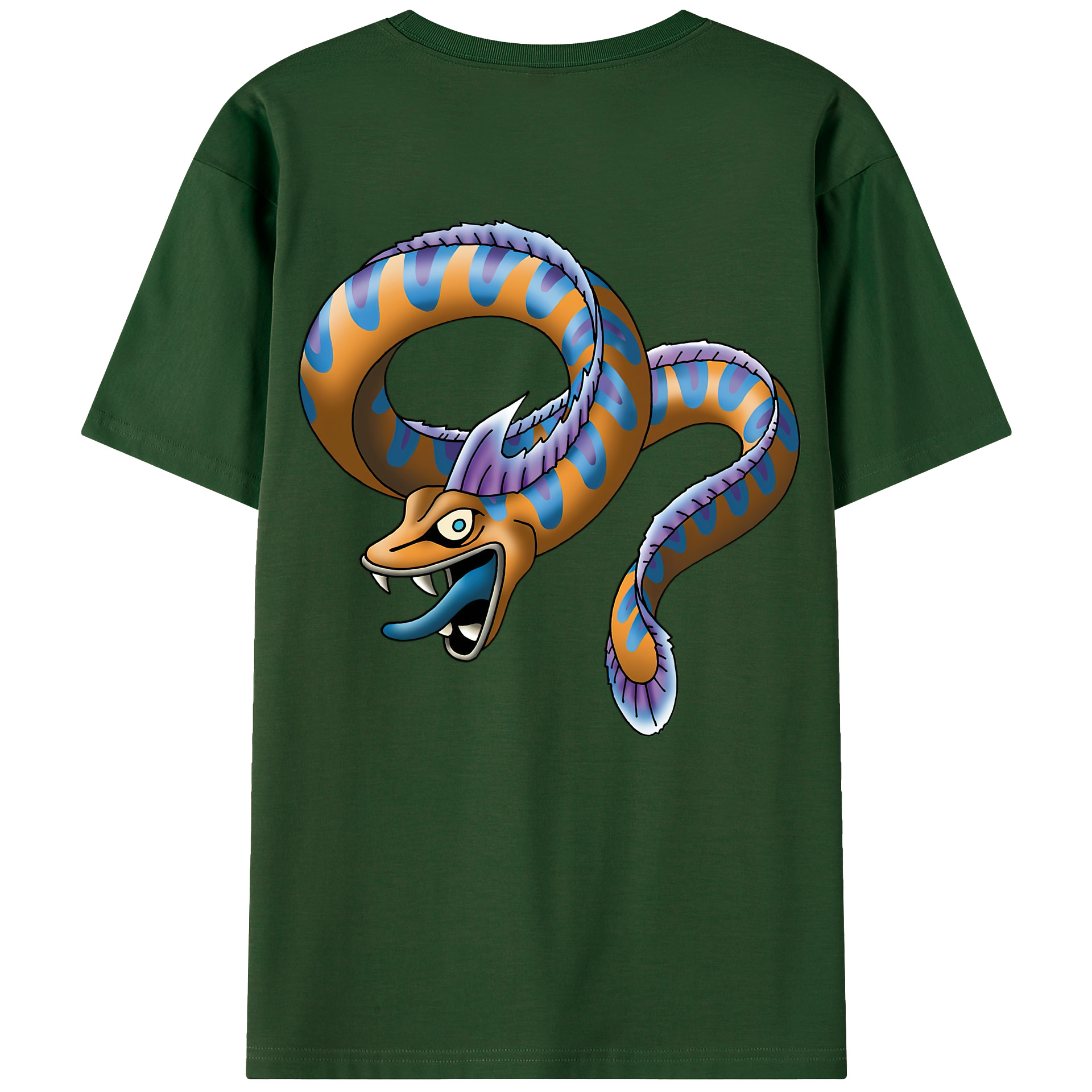 （画像用） ドラゴンクエスト Doragon Kuesuto Dragon Quest 綿100％半袖Tシャツ（背面プリント）